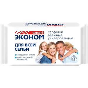 Салфетки влажн. эконом smart для всей семьи №70