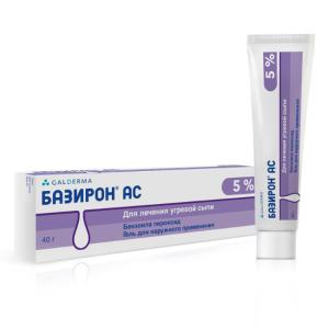 Базирон АС гель для наружного применения 5% туба 40г