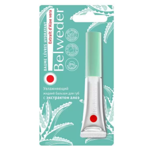 Belweder бальзам для губ жидкий увлажняющий с экстрактом алоэ туба 7мл