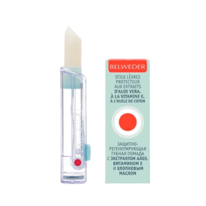 Belweder помада защитно-регенерирующая с экстрактом алоэ витамином Е и хлопковым маслом 4г