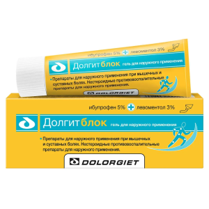 Долгитблок гель для наружного применения 5%+3% туба 20г