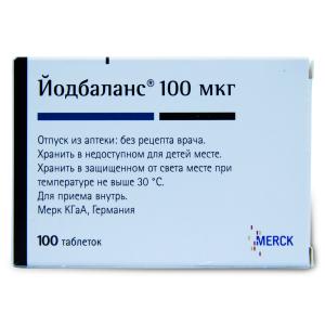 Йодбаланс таблетки 100мкг №100