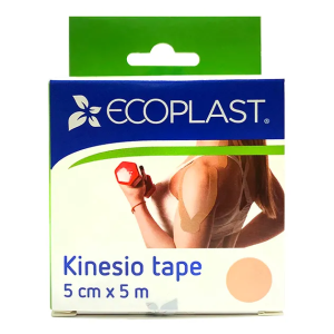 Ecoplast Кинезио тейп бежевый 5смх5м