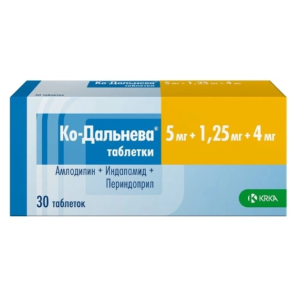 Ко-Дальнева таблетки 5мг+1,25мг+4мг №30