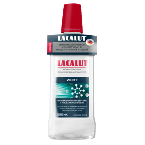 Лакалют уайт антибактериальный ополаскиватель для полости рта флакон 250мл