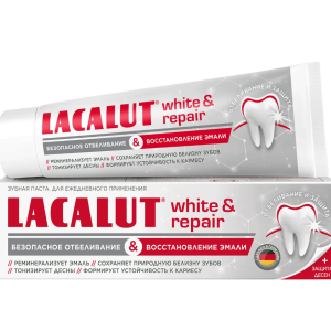 Лакалют уайт & рипейр зубная паста туба 65г