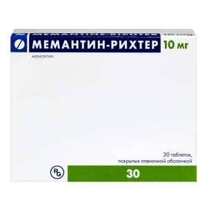 Мемантин-Рихтер таблетки покрытые плёночной оболочкой 10мг №30