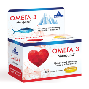 Омега-3 Миофарм капсулы 1000мг №62