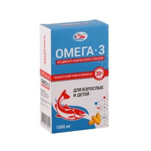 Омега-3 из дикого камчатского лосося для взрослых и детей капсулы по 1000мг №42