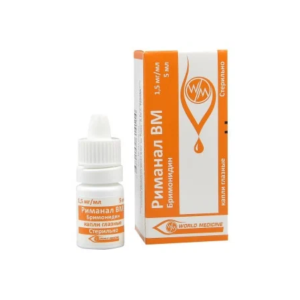 Риманал МВ капли глазные 1,5мг/мл флакон-капельница 5мл