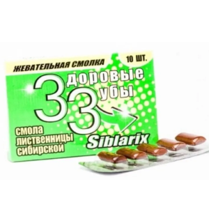 Жевательная смолка Siblarix-Здоровые зубы таблетки массой 1г №10 
