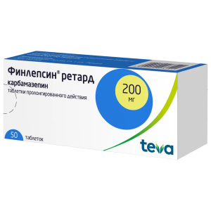 Финлепсин ретард таблетки пролонгированного действия 200мг №50