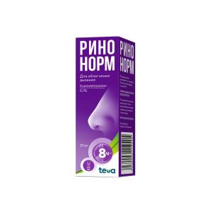 Ринонорм спрей назальный дозированный 0,1% флакон 20мл 