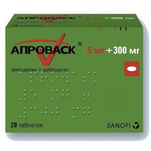 Апроваск таблетки покрытые плёночной оболочкой 5мг+300мг №28