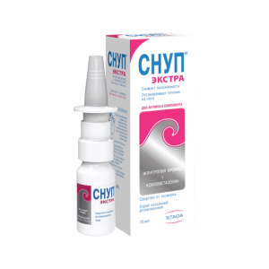 Снуп Экстра спрей назальный дозированный 84мкг/доза+70мкг/доза флакон 10мл /60доз/