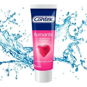 Гель-смазка Contex Romantic с ароматом клубники 30мл