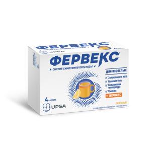 Фервекс порошок для приготовления раствора для приёма внутрь лимонный с сахаром пакетики №4