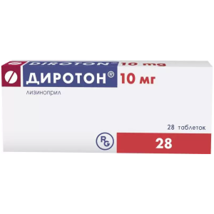 Диротон таблетки 10мг №28