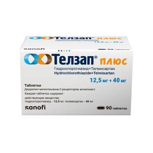 Телзап Плюс таблетки 12.5мг+40мг №90