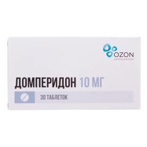 Домперидон таблетки покрытые плёночной оболочкой 10мг №30