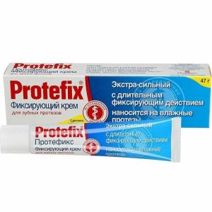 Протефикс Фиксирующий экстра-сильный крем для зубных протезов туба 40мл/47г