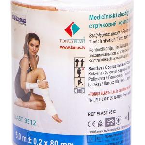 Бинт (9512) медицинский эластичный высокой растяжим. 5,0мх0,08м 