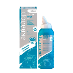Аквалор актив софт средство для орошения и промывания полости носа для детей и взрослых 150мл 