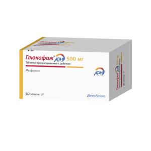 Глюкофаж Лонг таблетки пролонгированного действия 500мг №60