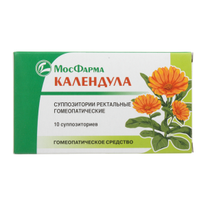 Календула суппозитории ректальные гомеопатические №10