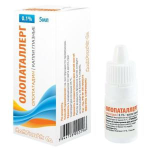 Олопаталлерг капли глазные 0,1% флакон-капельница 5мл 