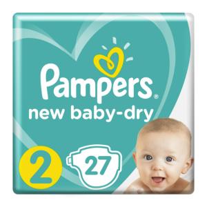 Pampers new baby-dry мини подгузники 4-8кг №27