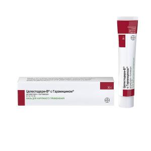 Целестодерм В с Гарамицином мазь для наружного применения 0,1%+0,1% туба 30г 