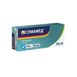 Сумамед капсулы 250мг №6