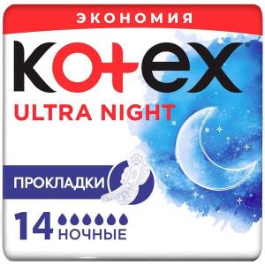 Котекс Ultra Net Night ночные прокладки ультратонкие №14