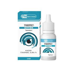 Травопрост-Оптик капли глазные 0,004% флакон-капельница 5мл