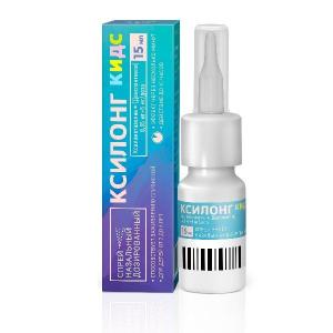 Ксилонг Кидс спрей назальные дозированный 0,05мг+5мг/доза флакон 15мл /100доз/