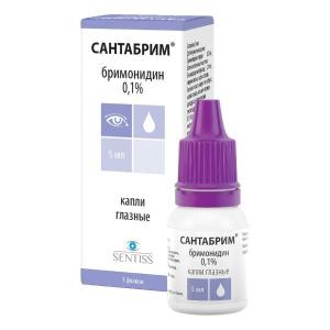 Сантабрим капли глазные 0,1% флакон 5мл 