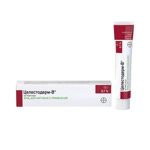 Целестодерм-В мазь для наружного применения 0,1% туба 15г 
