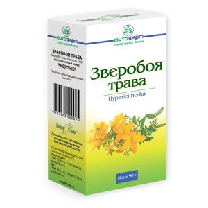 Зверобоя трава измельченная пачка 50г