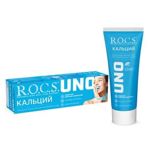 Рокс Uno Calcium зубная паста туба 74г