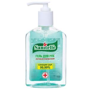 Санитель антисептический гель для рук с экстрактом алоэ вера и витамином е 250мл 