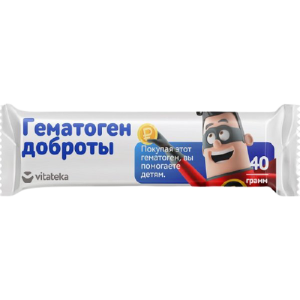 Витатека Гематоген доброты детский плитка 40г 