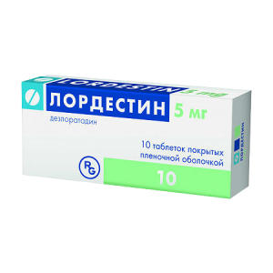 Лордестин таблетки покрытые пленочной оболочкой 5мг №10