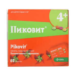 Пиковит таблетки покрытые оболочкой №60