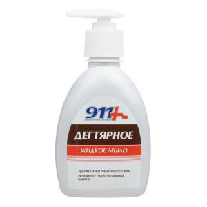 911 мыло дегтярное флакон жидкое 250мл