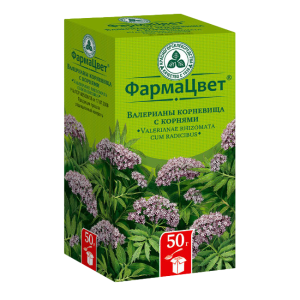 Валерианы корневища с корнями измельчённые пачка 50г