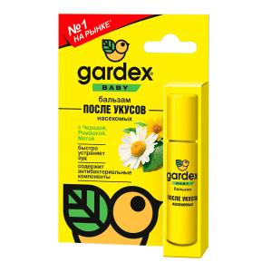 Гардекс baby бальзам после укусов насекомых стик 7мл 