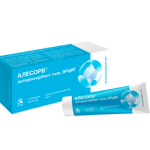 Алесорб энтеросорбент гель Эрциг гель для приема внутрь туба 180г 