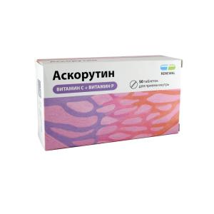 Аскорутин таблетки 50мг+50мг №50