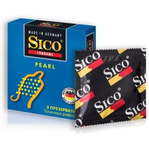 Sico Pearl презервативы точечное рифление №3